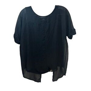 Worthington Layered‎ High-Low Blouse Small